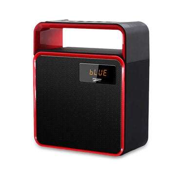 Musky DY31K bluetooth Speaker Clock Portable Wireless Player With LED Light Time Di... (COLOR.: RED)
