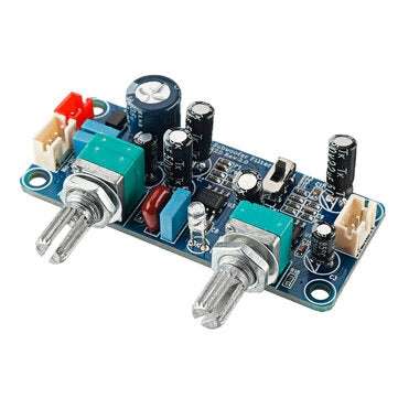 Low Pass Filter Bass Subwoofer Preamp Amplifier Board Single Power DC 9-32V Preamplifier with Bass V
