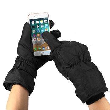 40 Electric Heated Gloves Waterproof Battery Power Fast Heating Motorcycle Scooter Bicycle Riding