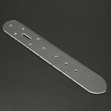 5pc Leather Craft Acrylic Belt Billet Buckle Head End Templates Tool Set