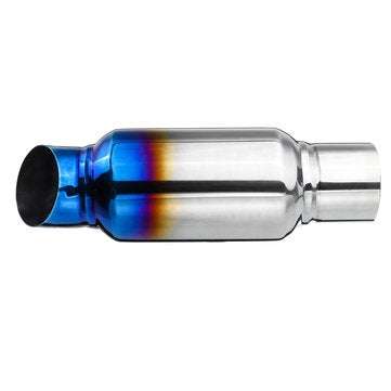 2.5" 63mm Inlet Exhaust Pipe Muffler Silencer Resonator Bent Stainless Steel