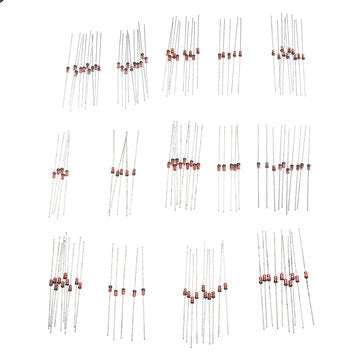 350Pcs 1W 1 Watt Voltage Stabilizing Diode Package 3.3V-30V 14 Common Voltages