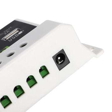 10A 12V/24V PWM Solar Panel Charge Controller Li-ion & Lead Acid Battery Charger USB LCD Display