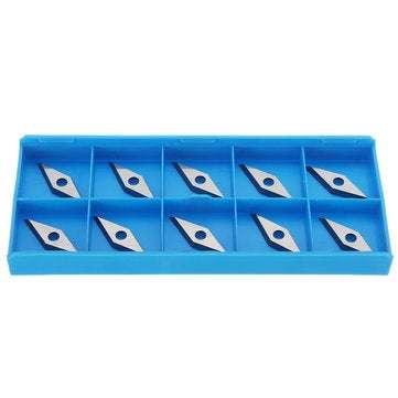 10pcs 16X16X2.5mm Diamond Carbide Insert For 10x28mm 35 Degree Arbor Wood Turning Tool