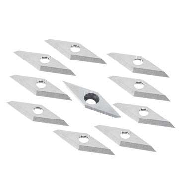 10pcs 16X16X2.5mm Diamond Carbide Insert For 10x28mm 35 Degree Arbor Wood Turning Tool