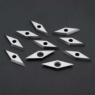10pcs 16X16X2.5mm Diamond Carbide Insert For 10x28mm 35 Degree Arbor Wood Turning Tool