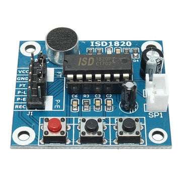 10pcs ISD1820 3-5V Voice Module Recording And Playback Module  Control Loop / Jog / Single Play Geek