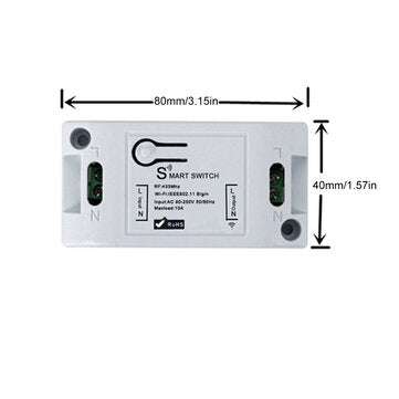 Smart Light Switch Timer Wireless Remote Control Works With Phone APP 433RF WIFI