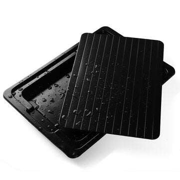Defrosting Tray Thawing Plate Frozen Food Faster and Safer Way to Defrost Meat or Frozen Food Plate