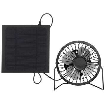 5W 5V 4inch Solar Panel External Fan Portable Fan For Outdoor Travel