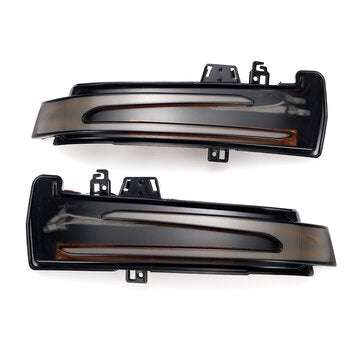 LED Side Mirror Sequential Dynamic Turn Signal Lights For Mercedes A B C E S CLS C... (COLOR: BLACK)
