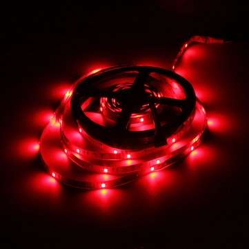 5M SMD2835 Non-Waterproof 300 LED RGB Flexible Strip Light + Mini 24 Keys IR Remote Controller DC12V