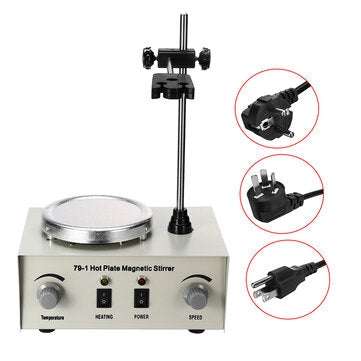 79-1 1000ML Hot Plate Magnetic Stirrer Lab Heating Mixer Temperature Speed Adjustable (PLUG: EUPLUG)
