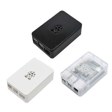 Updated Raspberry Pi ABS Case Black/White/Transparent Enclosure Box V4 for Raspbe... (COLOR1: WHITE)