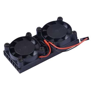 Ultimate Dual Cooling Fan +  Aluminum Heatsink + Copper Heatsink + Thermal Tape Kit For Raspberry Pi