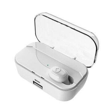 TWS G6S bluetooth 5.0 Wireless Single Earphone CVC Noise Cancelling Stereo HIFI S... (COLOR.: WHITE)