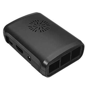 SunFounder Premium Black ABS Protective Case With Cooling Fan For Raspberry Pi 3/2/Model B/1 Model B