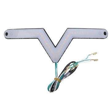 Universal 5-7" Black Round Headlight Front Fairing Motorcycle Windshield Windscreen With LED