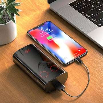 T9 TWS Wireless bluetooth 5.0 Earphone Binaural Call Stereo Hi-Fi Earbuds Waterproof with 6000mAh Ch