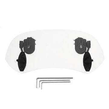 Universal Adjustable Clip On Transparent Windshield Extension Spoiler Wind Small Windscreen Deflecto