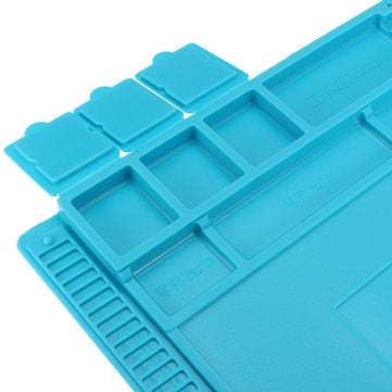 Magnetic Heat Insulation Silicone Pad Desk Mat Resistant Hot Soldering Station Repair Pad Platform