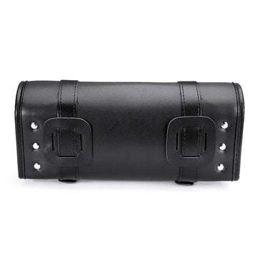 Motorcycle Front PU Leather Fork Tool Bag Saddlebag Pouch Luggage Universal