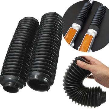 Motorcycle Fork Rubber Gaiters Boots Gaitor Cover 245x58x39mm