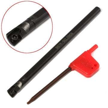 S07K-SCLCR06 7x125mm Lathe Boring Bar Turning Holder with Wrench for CCMT0602