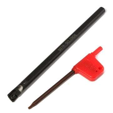 S07K-SCLCR06 7x125mm Lathe Boring Bar Turning Holder with Wrench for CCMT0602