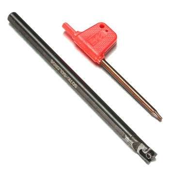 S07K-SCLCR06 7x125mm Lathe Boring Bar Turning Holder with Wrench for CCMT0602