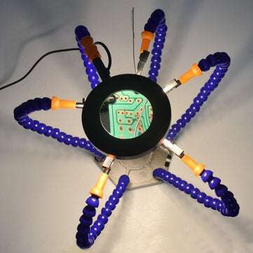 NEWACALOX Soldering PCB Holder Tool Six Arms Helping Hands Third Hand Crafts Repair Helping Welding