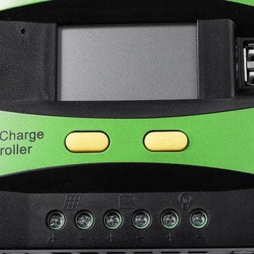 MOHOO 30A 12V/24V 5V 3A Dual USB Solar Charge Controller Solar Panel Regulator LCD Display