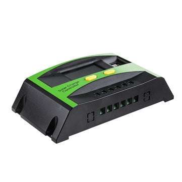 MOHOO 30A 12V/24V 5V 3A Dual USB Solar Charge Controller Solar Panel Regulator LCD Display