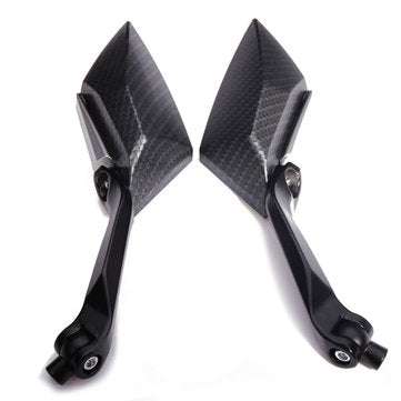 One Pair  Motorcycle Rear View Side Mirrors For Honda Yamaha Kawasaki