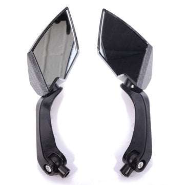One Pair  Motorcycle Rear View Side Mirrors For Honda Yamaha Kawasaki
