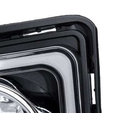 Pair LED DRL Daytime Running Lights White Fog Lamps Yellow with H16 Halogen Bulbs For Toyota Hiace 2