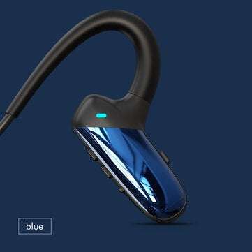 POLVCDG F808 Bone Conduction Wireless Headset bluetooth 5.0 HiFi Ear Hook Sports Ea... (COLOR: BLUE)