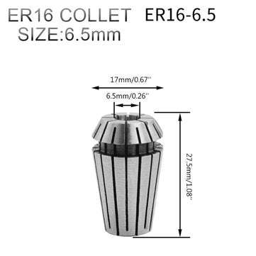 Machifit 5pcs ER16 ER20 Spring Collet 6.5-13mm Collet Chuck for CNC Milling Lathe Tool