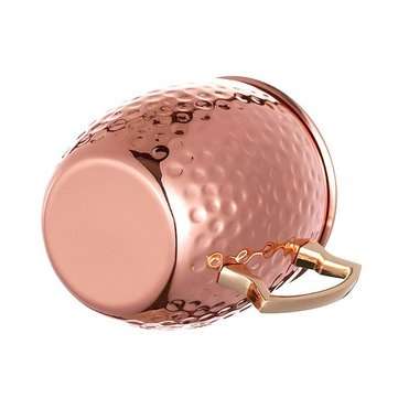 Stainless Steel Copper Plated Moscow Mule Mug 18oz Cocktails Iced Tea rinking Cup