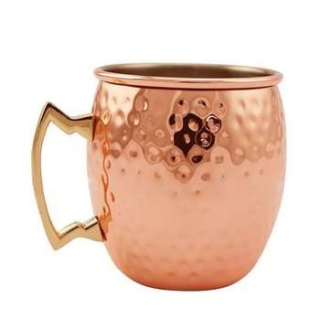 Stainless Steel Copper Plated Moscow Mule Mug 18oz Cocktails Iced Tea rinking Cup