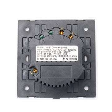 Smart Switch Dimmer Wi-Fi Light Switch Touch Wall Socket Switch Panel Work with Amazon Echo and Goog