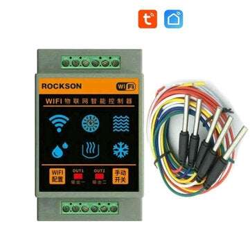 ROCKSON Tuya Smart Home Water Level Sensor WIFI Controller Leakage Flood Alarm Swimming Vape Tank Fl