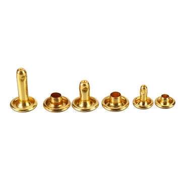 Sets Leather Craft Double Cap Rivets Tubular Metal Studs Fixing Tools Kit