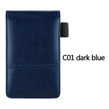 RuiZe Creative PU Leather Diary A7 Planner Multifunction Pocket Mini Notebook ... (COLOR.: DARKBLUE)