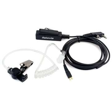 Retevis H777 2 Pin Walkie Talkie Headset MIC For Kenwood  For Baofeng UV5R BF 888S For TYT Two Way R
