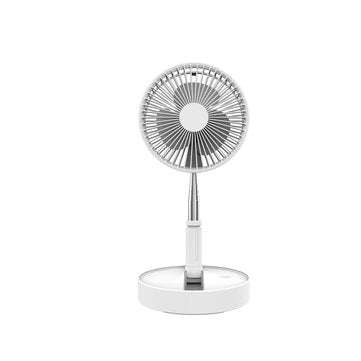 Outdoor 4Modes Portable Folding Stand Fan USB Rechargeable Table Fan Air Cooler Landing Fan
