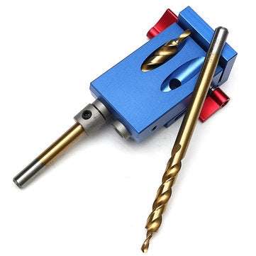 Mini Pocket Hole Jig Kit Woodwork Guide with Drill Bits Woodworking Tool