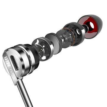 QKZ DM9 Metal Heavy Bass HiFi Earphone 3.5mm Wired In-Ear Earbuds with Mic for Samsung