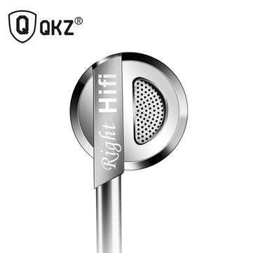 QKZ DM9 Metal Heavy Bass HiFi Earphone 3.5mm Wired In-Ear Earbuds with Mic for Samsung