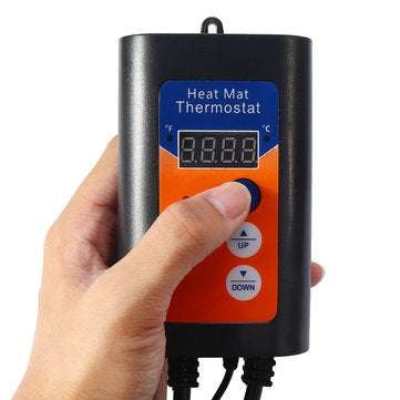 Digital Heat Mat Thermostat Controller for Seed Germination Reptiles Brewing Breeding Incubation Gre